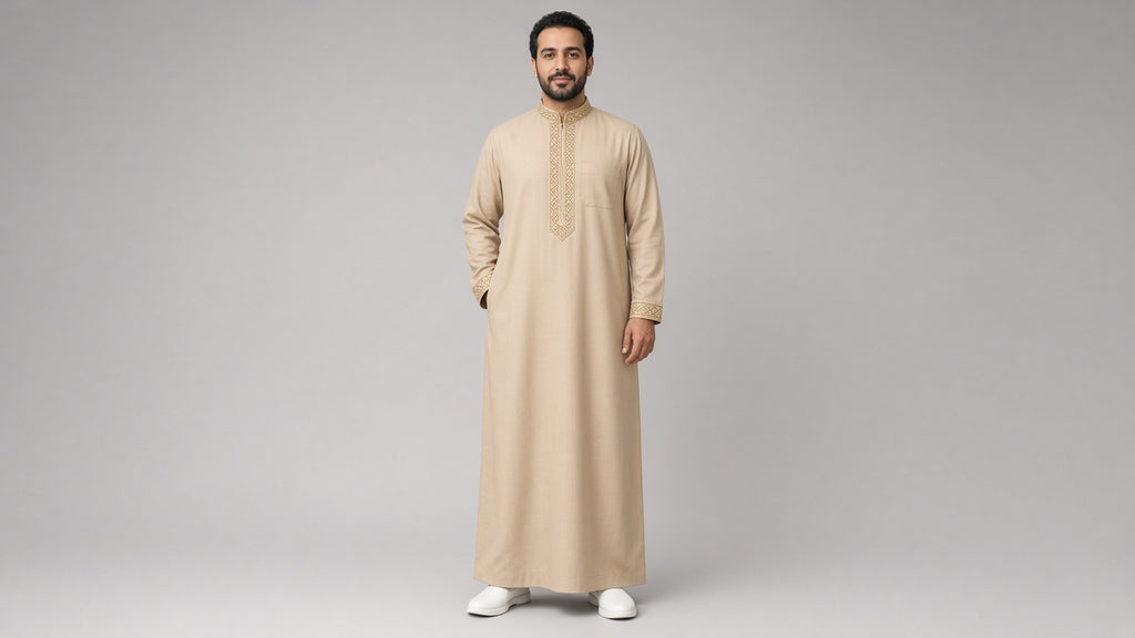 عباية رجالي بيج