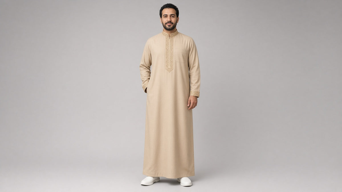 عباية رجالي بيج